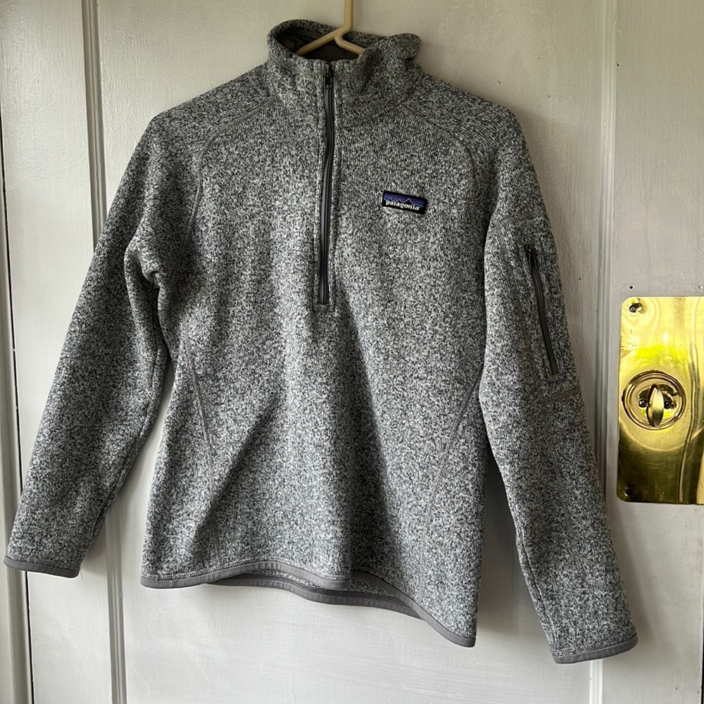 Women’s Patagonia Better Sweater - 1/4 Zip Pullover - Heather Grey - Size Small